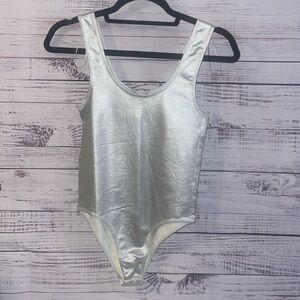 Zara Silver Bodysuit